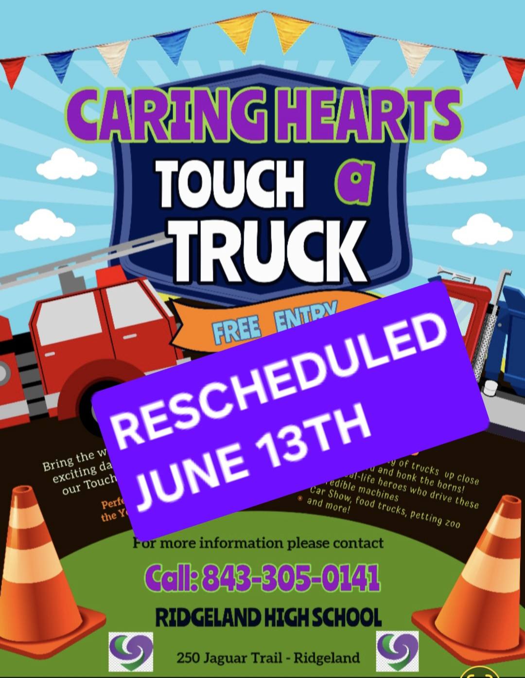Caring Hearts Event Rescheduled